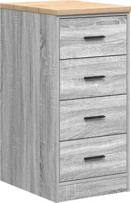 Obrázek produktu pro Garážová skříň Šedá Sonoma 40x51x85 cm Borovicový masiv