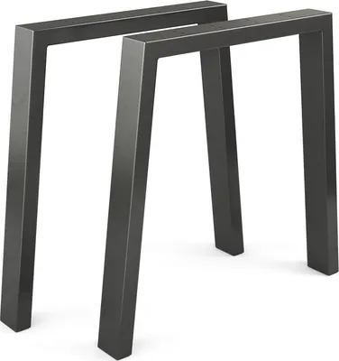 Produktbild von Vicco Tischbeine , 75 x 72 cm U-förmig, Schwarz