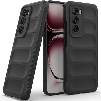 Produktbild von Handyhülle für Oppo Reno12 Weich TPU Silikon Stossfest Anti-rutsch Hülle Schwarz