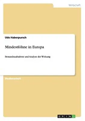 Zdjęcie produktu dla Mindestlöhne in Europa