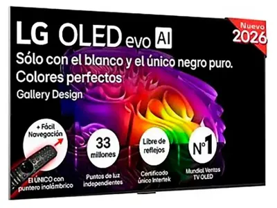 Produktbild von LG OLED55G68LW, 139,7 cm (55"), 3840 x 2160 Pixel, OLED evo, Smart-TV, WLAN, Schwarz