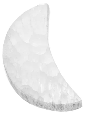 Selenit-Mondplatte 6,5 x 3,5 cm – Heilstein für Meditation