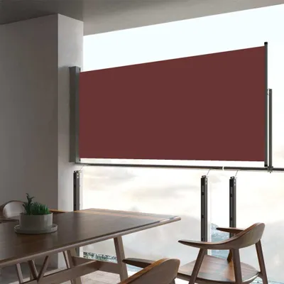 Obrázek produktu pro Maison Exclusive – Výsuvná boční markýza, 60 x 300 cm, hnědá