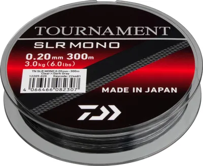 Immagine prodotto di DAIWA Tournament SLR, 300m, 0,26mm, 5.00kg / 11023lbs, grigio-trasparente, monofilo da pesca, 12209-026