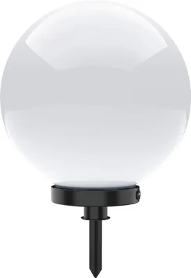 Produktbild von Selltec Kugelleuchte Kugellampe KIRA Gartenlampe, Außenleuchte Erdspieß, opal weiß Garten, Outdoor, Terrasse