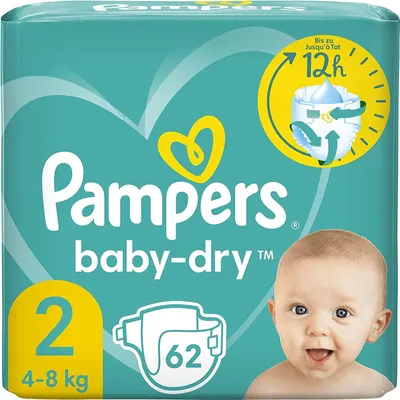 Produktbild von Pampers Baby-Dry Windeln Größe 4 (9-14 kg) 204 Stück