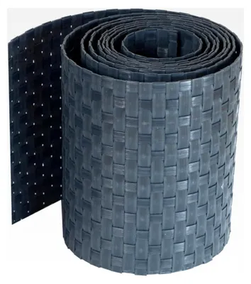Produktbild von Polyrattan-Sichtschutzstreifen für Doppelstabmattenzaun, 19 x 255 cm (Anthrazit)
