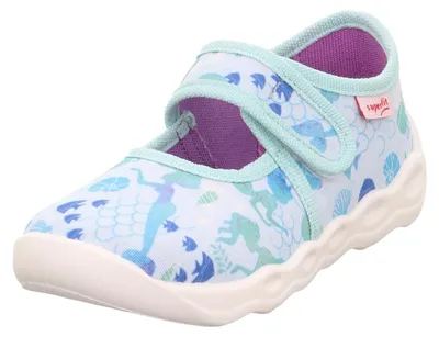 Produktbild von Superfit Mädchen Bubble Hausschuhe, Hellblau 8400, 24 EU Weit