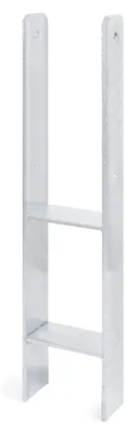 Image de Support de poteau Alberts 213879, galvanisé à chaud, largeur intérieure 111 mm, hauteur totale 600 mm, épaisseur du matériau 6 mm