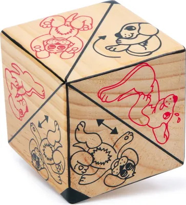 Image de Cube d'activités Wuffi en bois, avec 12 activités différentes