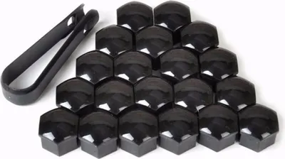 Obrázek produktu pro 20 kusů krytů matic kol 17 mm ochranný kryt šroubu auta s nástrojem na odstranění