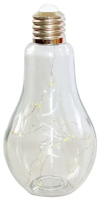 Produktbild von Dekoleuchte Tisch-Lampe Glühbirne mit Lichterkette 20 LED batteriebetrieben