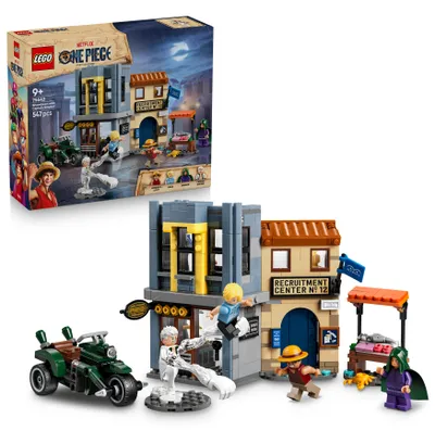 Produktbild von LEGO ONE PIECE Showdown mit Kapitän Smoker - Interaktives Spielzeug mit 4 Minifiguren inkl. Monkey D. Luffy und Sanji - Kinderzimmer Deko - Geschenk für Jungen, Mädchen und Fans ab 9 Jahren - 75642