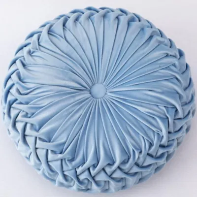 Immagine prodotto di Solidchoice - Cuscino decorativo rotondo in velluto, diametro 35,1 cm