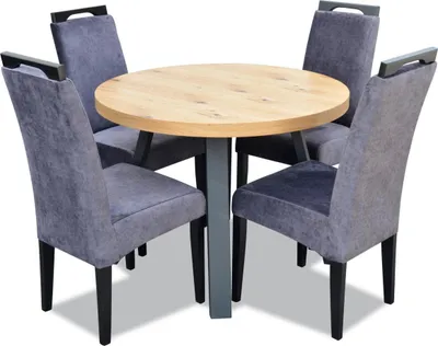 Image de Table de salle à manger 4 x chaises Set de salle à manger Ensemble de chaises modernes Table 5pcs.