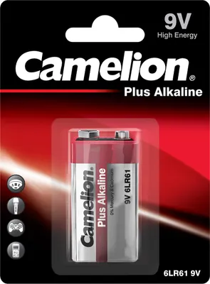Produktbild von Camelion 9V Plus Alkaline Block Batterien 1 Stück 9V/6LR61