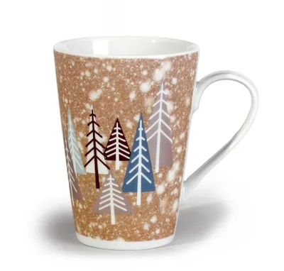 Produktbild von Thun 1794 Becher, Winterbäume, 405 ml, Tschechisches Porzellan, Thun