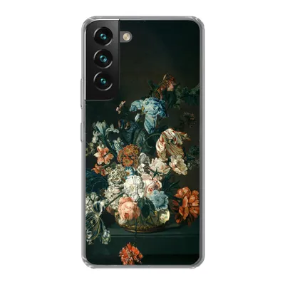 Produktbild von MuchoWow® Handyhülle Schutzhülle Hülle für Samsung Galaxy S22 Plus Stilleben mit Blumen - Alte Meister - Kunst Silikon Softcase Handy Hülle - Schutzabdeckung