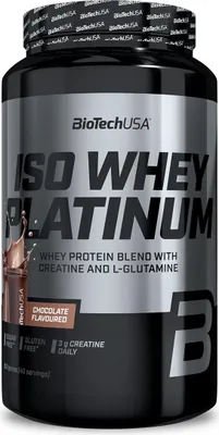 Image de Whey Isolate - Biotech USA - Iso whey platinum (908g) - Saveur Chocolat