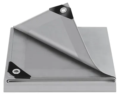 Produktbild von WOLTU Abdeckplane Wasserdicht PE 140g/m² mit Ösen 4x5m Grau