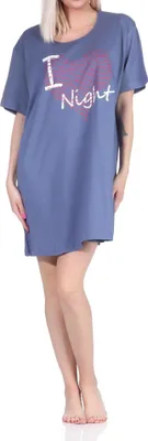 Produktbild von Damen 2er Pack kurzarm Nachthemd Schlafshirt in 2 tollen Designs ; Mix , 36
