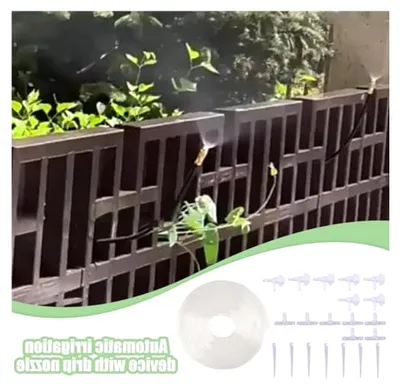 Produktbild von Tropfbewässerungssystem mit 7 automatischen Tropfern und 7 m Schlauch für Garten, Beet, Gewächshaus, Innen- und Außenbereich