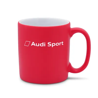 Produktbild von Original Audi Sport Tasse Kaffeetasse Porzellantasse Cafe Becher rot
