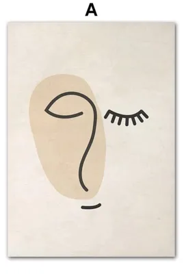 Produktbild von Poster Boho Abtrakt Boho · Geschenkidee · Bilder Wohnzimmer · Wandbilder Schlafzimmer · Deko Print ohne Rahmen · Motiv A · 10 × 15 cm