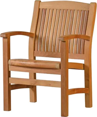 Produktbild von Premium Teakholz Sessel Brighton wetterfester Gartensessel aus hochwertigem Kernholz für Garten Terrasse Balkon