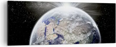 Produktbild von Bild auf Leinwand - Leinwandbild - Astronomie galaxie abstraktion - 140x50cm - Wand Bild - Wanddeko - Leinwanddruck - Bilder - Kunstdruck - Wanddekoration - Leinwand bilder - Wandkunst - AB140x50-2328