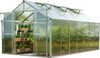 Produktbild von GFP Gewächshaus Topas 7 aus Alu 225x449 cm ca. 8 mm Doppelstegplatten formstabil & witterungsbeständig