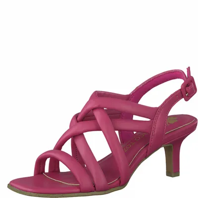 Produktbild von MARCO TOZZI Damen Riemchen Pfennigabsatz Karree-Spitze 2-88315-28, Größe:40 EU, Farbe:Pink