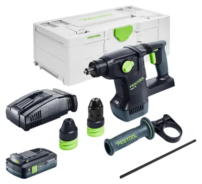 Produktbild von Festool KHC 18 EB-Basic Akku Kombihammer 18 V 2,6 J SDS-Plus Brushless + 1x Akku 4,0 Ah + Schnellladegerät + Systainer