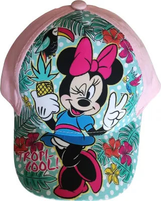 Immagine prodotto di Berretto Disney Minnie Mouse, berretto da baseball, berretto "Tropi-Cool!" per bambini, rosa, taglia 54
