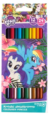 Produktbild von Doppelseitige Buntstifte, 12/24 Farben, My Little Pony, Majewski