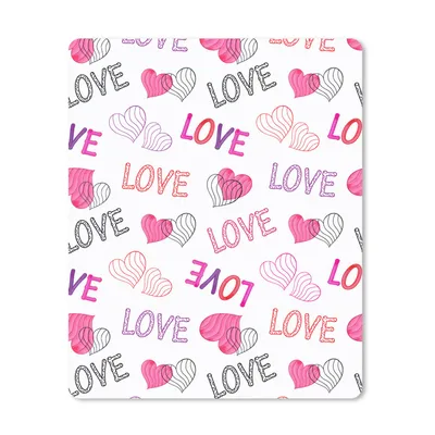 Produktbild von MuchoWow® Mauspad Mousepad Liebe - Valentinstag - Muster 30x40 cm - Mousepads - Maus Mat - Pad - Mausunterlage - Mausmatten