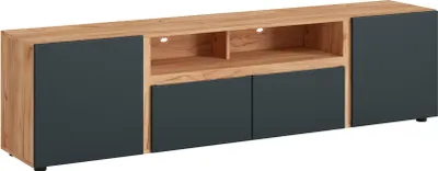 Image de Lowboard Morongo Meuble TV 200x40x53cm sans poignées Choix de couleur