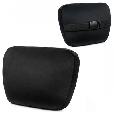 Image de Appuie-tête Coussin Alcantara Noir – Coussin rembourré – Dossier – Canapé Lit Chaise – Doux et confortable