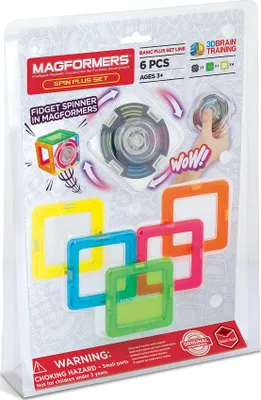 Image de MAGFORMERS Spin Plus Set, 279-16 : Jeu de construction magnétique, 6 pièces