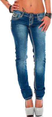 Produktbild von Cipo & Baxx Damen Jeans WD201 Blue W29/L32