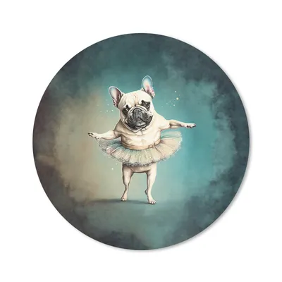 Produktbild von MuchoWow® Mauspad Mousepad Hund - Tutu - Ballett - Abstrakt - Porträt - Kind 50x50 cm - Mousepads - Maus Mat - Pad - Mausunterlage - Vinyl