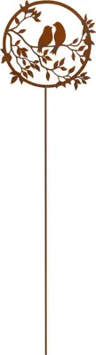 Produktbild von Badeko Gartenstecker Vogel Elise 130 x 30 cm rostbraun