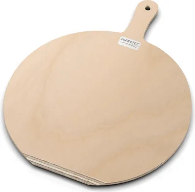 Produktbild von AUPROTEC Pizzaschaufel Modell Hendrik: Größe S Ø 26 cm Holz Pizzaschieber Pizzabrett