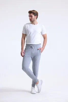 Produktbild von Herren Sweatpants Normalgröße | Kollektion-8600 | Grau | XL