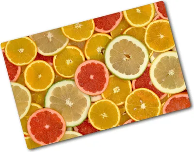 Produktbild von Tulup Glas Herdabdeckplatte - 80x52 cm - Glaskeramikkochfeld-Abdeckung Spritzschutz Glasabdeckplatte - Einteilig - Essen & Getränke - Zitrusfrüchte - Mehrfarbig