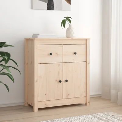 Produktbild von vidaXL Sideboard 70x35x80 cm Massivholz Kiefer