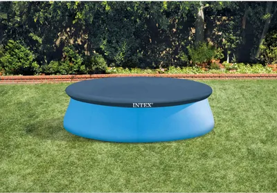 Obrázek produktu pro Intex 28020, Bazénový kryt, Nadzemní bazén, Kulatý, Modrá, PVC, Polyetylen, 2,44 m
