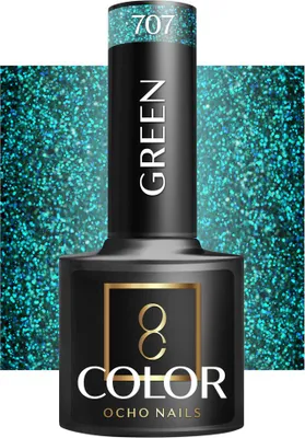 Image de Ocho Nails Vernis Hybride Vert 707 -5 G