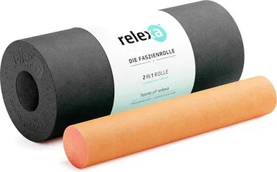 Immagine prodotto di Rullo per la fascia di media durezza, 35 cm, 2 in 1, automassaggio, yoga
