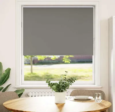 Produktbild von Möbel Verdunkelungsrollo Grau 105x130cm Stoffbreite 100,7cm Polyester - Rollos &31514